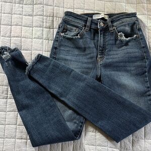 KanCan Dark Blue Distressed Skinny Jeans